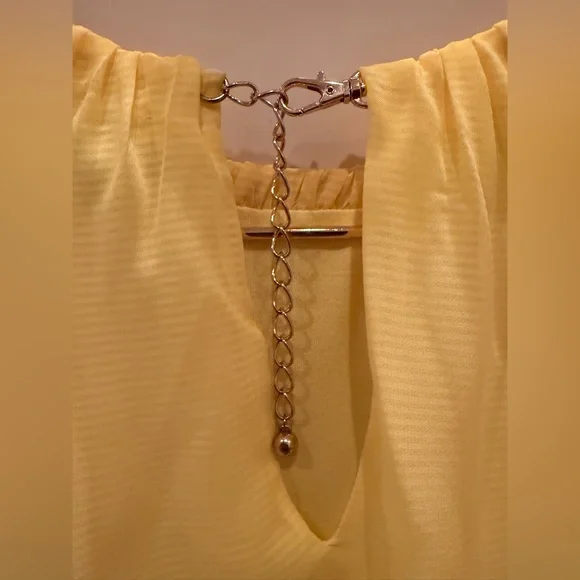 Cache Yellow Ruffle Blouse - Picture 5 of 5